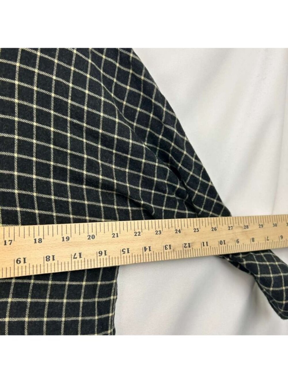 Toast Dress Women's M Black/White Check Cashmere Blend Midi Button Front Pockets - Picture 7 of 16